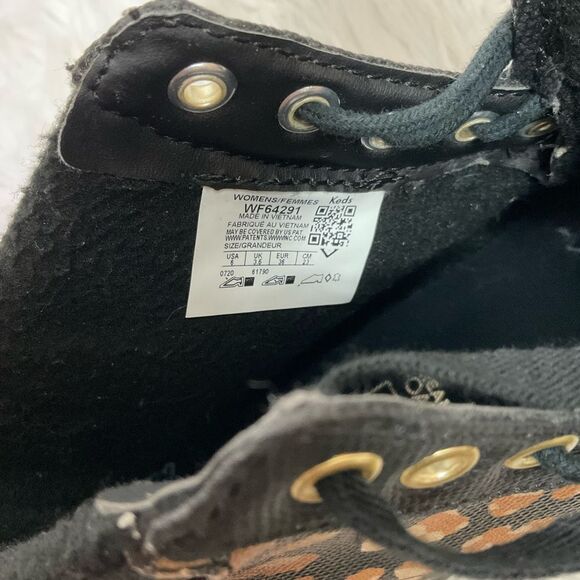 NEW Keds leopard print Scout II water resistant canvas rain lace up boots 6 - Picture 12 of 13